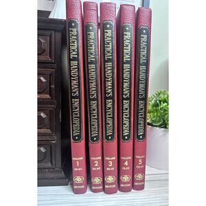 The Practical Handyman's Encyclopedia Vol 1, 2, 3, 4, And 5 1963 Hardcover VTG